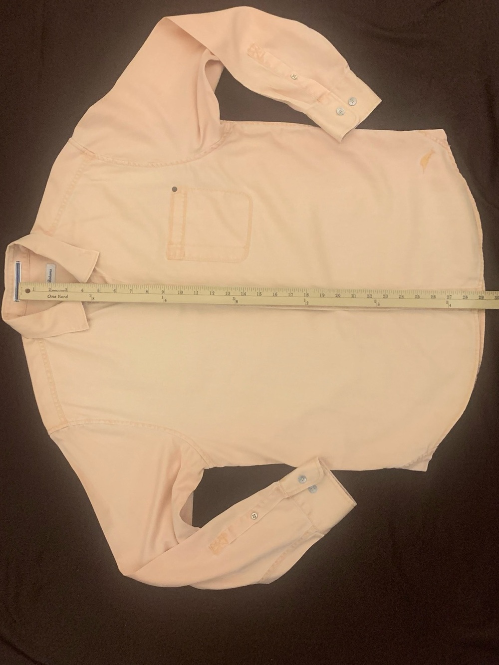 Tommy Bahama Men's Peach Short-Sleeve Button-Down Shirt - Picture 7 of 9